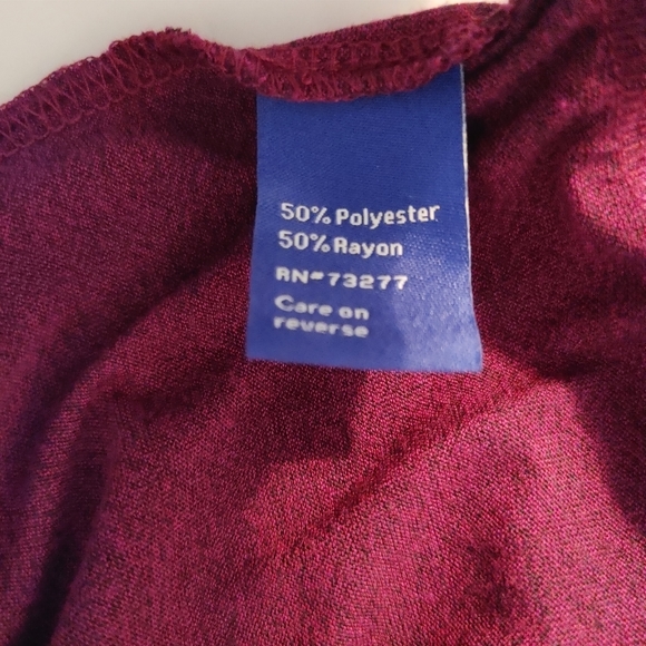 NWOT Apt. 9 ruched knit blouse, size XL - Picture 5 of 6